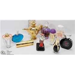 A LOT A 10 BOTTLES OF PERFUME