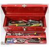 Image 1 : RED BEACH TOOL BOX FILLED WITH TOOLS