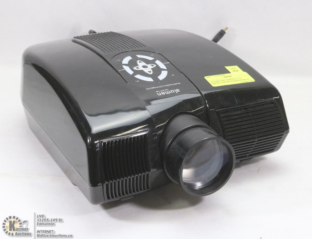 ALUMEN MULTIMEDIA LCD PROJECTOR WITH HDMI HOOKUPS Kastner Auctions