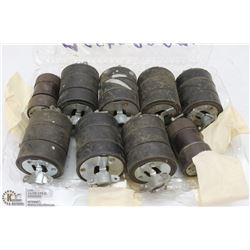 SEVEN SETS OF 20 AMP MALE AND FEMALE ENDS