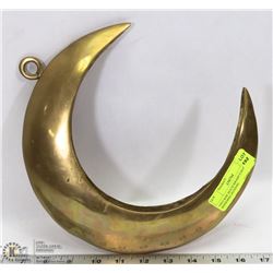 VINTAGE SOLID BRASS HALF MOON HANGING INTENSE