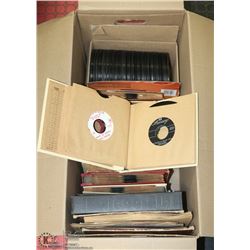 BOX OF OVER 300 ROCK AND POP 45’S