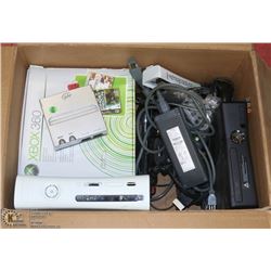 BOX W 3 XBOX 360S, CONTROLLERS, KINECT AND MORE