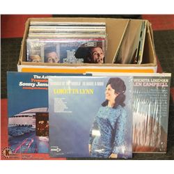 BOX OF ASSORTED RECORDS.