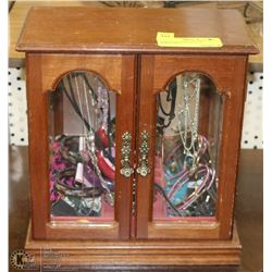 JEWELLERY BOX FULL OF JEWELLERY -