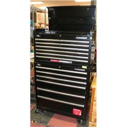 HUSKY 2PC 14 DRAWER ROLLING TOOL BOX WITH TOOLS