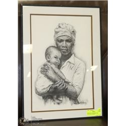 SKETCH OF A MOTHER & CHILD BY J. MACDONALD HENRY