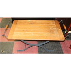 WOOD COFFEE TABLE (CRACKED) 43 X 24 X 15