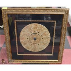 LARGE MAYON THEMED STONE CALENDAR WALL HANGING