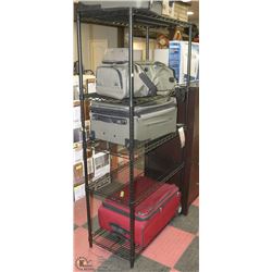 BLACK METAL METRO RACK 36X18X72