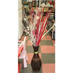 TALL BROWN SHOWHOME VASE