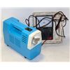 Image 1 : LOT WITH ELECTRIC VOLTAGE METER AND PORTABLE AIR