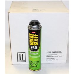 CASE OF DOW FOAM INSULATING FOAM