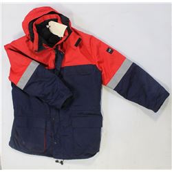 FRISTADS BRAND RED/BLUE FR PADDED COAT-NEW