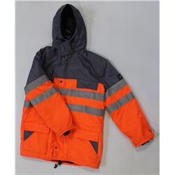 FRISTADS HI-VIZ PADDED LONG-COAT SIZE: 54-LARGE