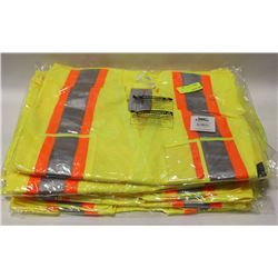 LOT OF 6 CONDOR HI-VIZ SAFETY VEST SIZE: 2-3XL