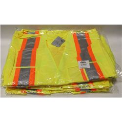 LOT OF 5 CONDOR HI-VIZ SAFETY VEST SIZE: 2-3XL