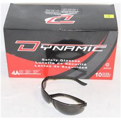 10 PAIRS OF SAFETY GLASSES-NEW