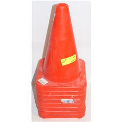 GROUP OF 8 HI-VIZ 12" PYLONS