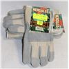 4 PAIRS OF HERCULES SPLIT-LEATHER TYPE WORKGLOVES