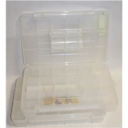 2 AKRO-MILLS 18 COMPARTMENT STORAGE CASE