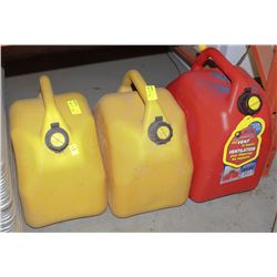 GROUP OF 3 JERRY-CANS