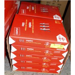 CASE OF 8.5 X 11 STAPLES BRAND COPY PAPER