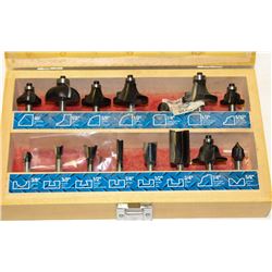 MASTERCRAFT ROUTER BIT SET - 14 PIECES