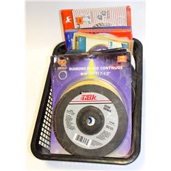 LOT OF ASSORTED CUTOFF & DIAMOND BLADES