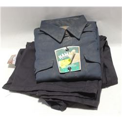 SIZE: LARGE SHIRT & 34 REG SHOP JACKET