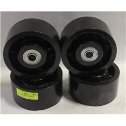 LOT OF 4 INDUSTRIAL 6" STEEL WHEELS