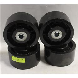 LOT OF 4 INDUSTRIAL 6" STEEL WHEELS