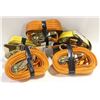 Image 1 : 2 INCH RATCHETING TIE DOWN STRAPS
