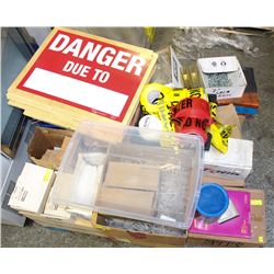 PALLET OF ASSORTED FASTENERS, ANCHOR SYSTEMS,