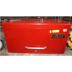 26" LOCKING  GRAY TOOL BOX WITH 6 DRAWER MADE WITH