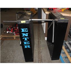 GROUP OF TWO ENTER/EXIT TURNSTILE GATES