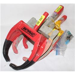 GROUP OF TWO DYNALINE WHEEL CLAMPS