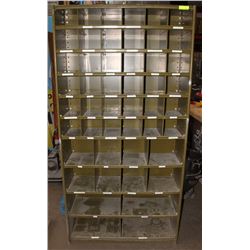 48 ASSORTED COMPARTMENT BOLTS AND PARTS ORGANIZER