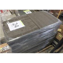 PALLET #24) LOT OF CARPET TILES BROWN