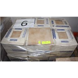 PALLET #6) LOT OF CERAMIC TILE LIGHT BEIGE 8"X8"