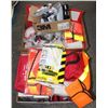 Image 1 : LARGE LOT OF SAFETY VESTS, MEDICAL EQUIPMENT,