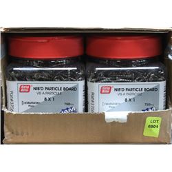 CASE OF GRIP RITE PARTICAL BOARD SCREWS 8X1"