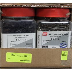 CASE OF GRIP RITE PARTICAL BOARD SCREWS 8X1.5"