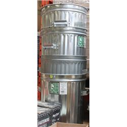 4 ALUMINUM GARBAGE CANS