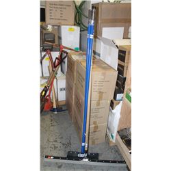 LOT WITH TWO NEW 14" FLOOR SCRAPERS & 36" FLOOR