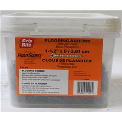PAIL OF GRIP-RITE FLOORING SCREWS 1.5" X 8