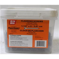 PAIL OF GRIP-RITE FLOORING SCREWS 1.5" X 8