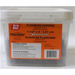 PAIL OF GRIP-RITE FLOORING SCREWS 1.5" X 8