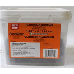 PAIL OF GRIP-RITE FLOORING SCREWS 1.5" X 8