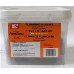 PAIL OF GRIP-RITE FLOORING SCREWS 1.5" X 8